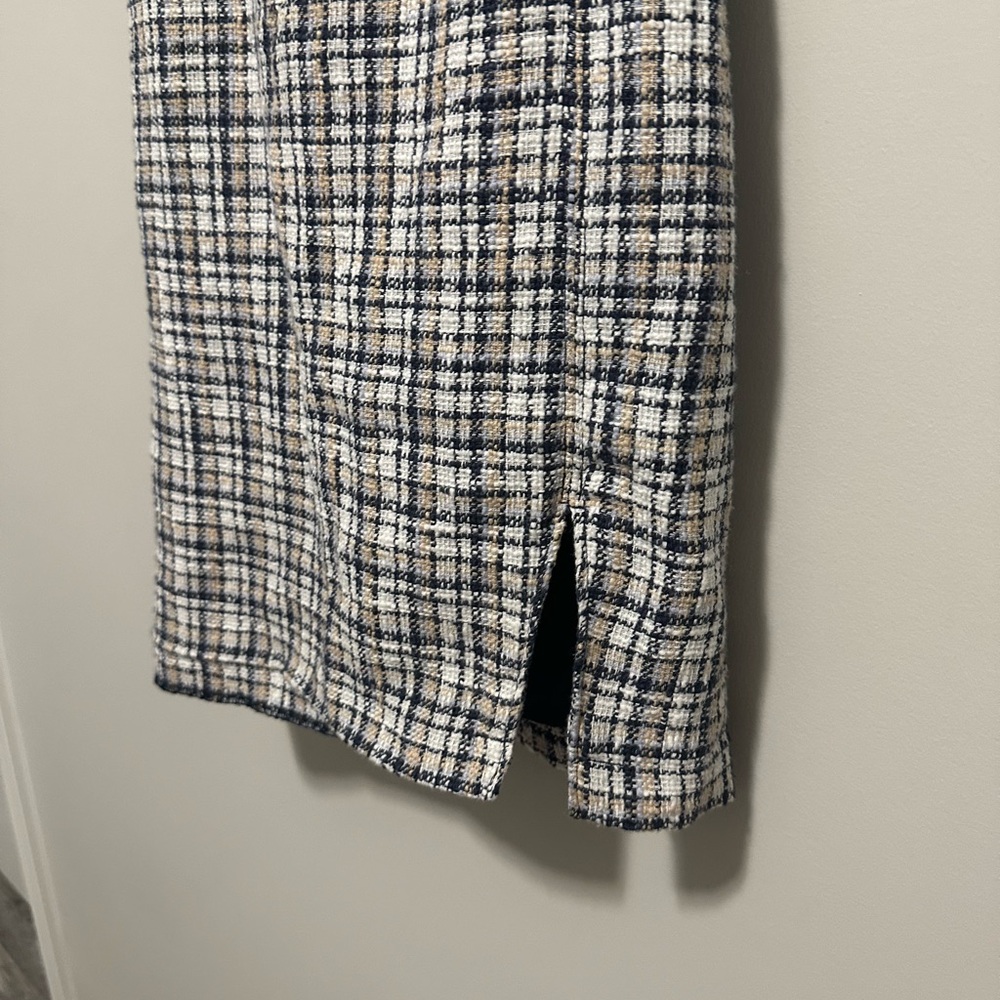 Abercrombie & Fitch Plaid Checkered Square Neck Academic Mini Dress Size Small - Picture 4 of 6